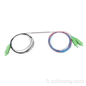 PLC 1x2 SC APC Fiber Optic PLC Splitter